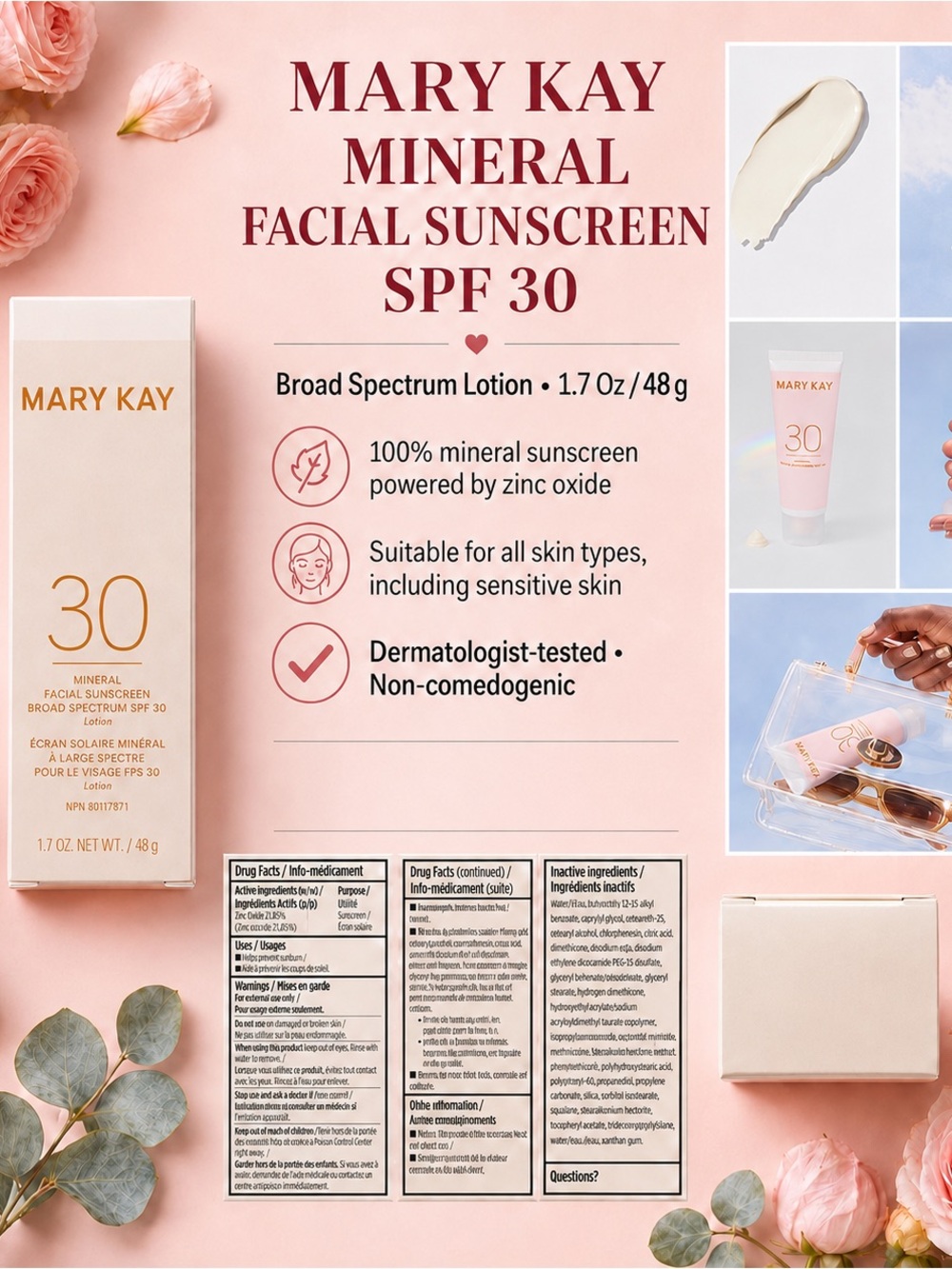 Mary Kay Mineral Facial Sunscreen SPF 30 - Pink